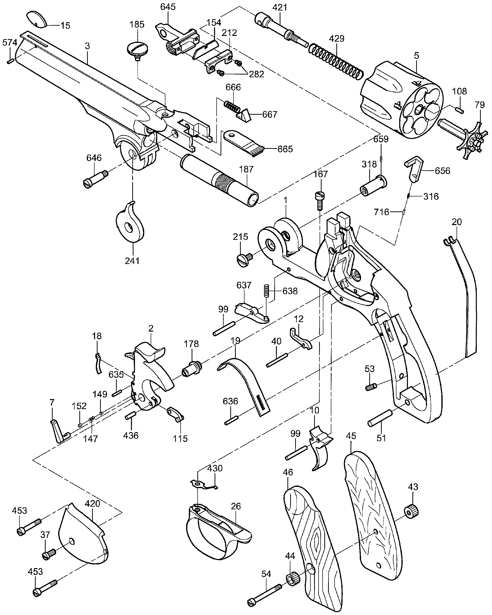 smith and wesson model 10 parts diagram