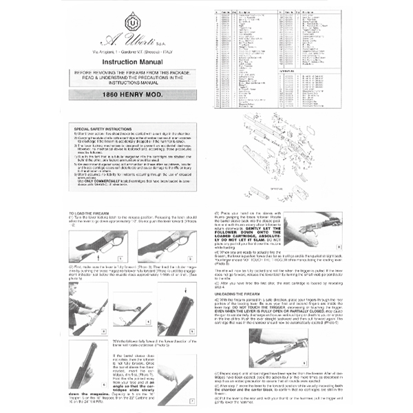 1860 HENRY MOD. RIFLE<br />
