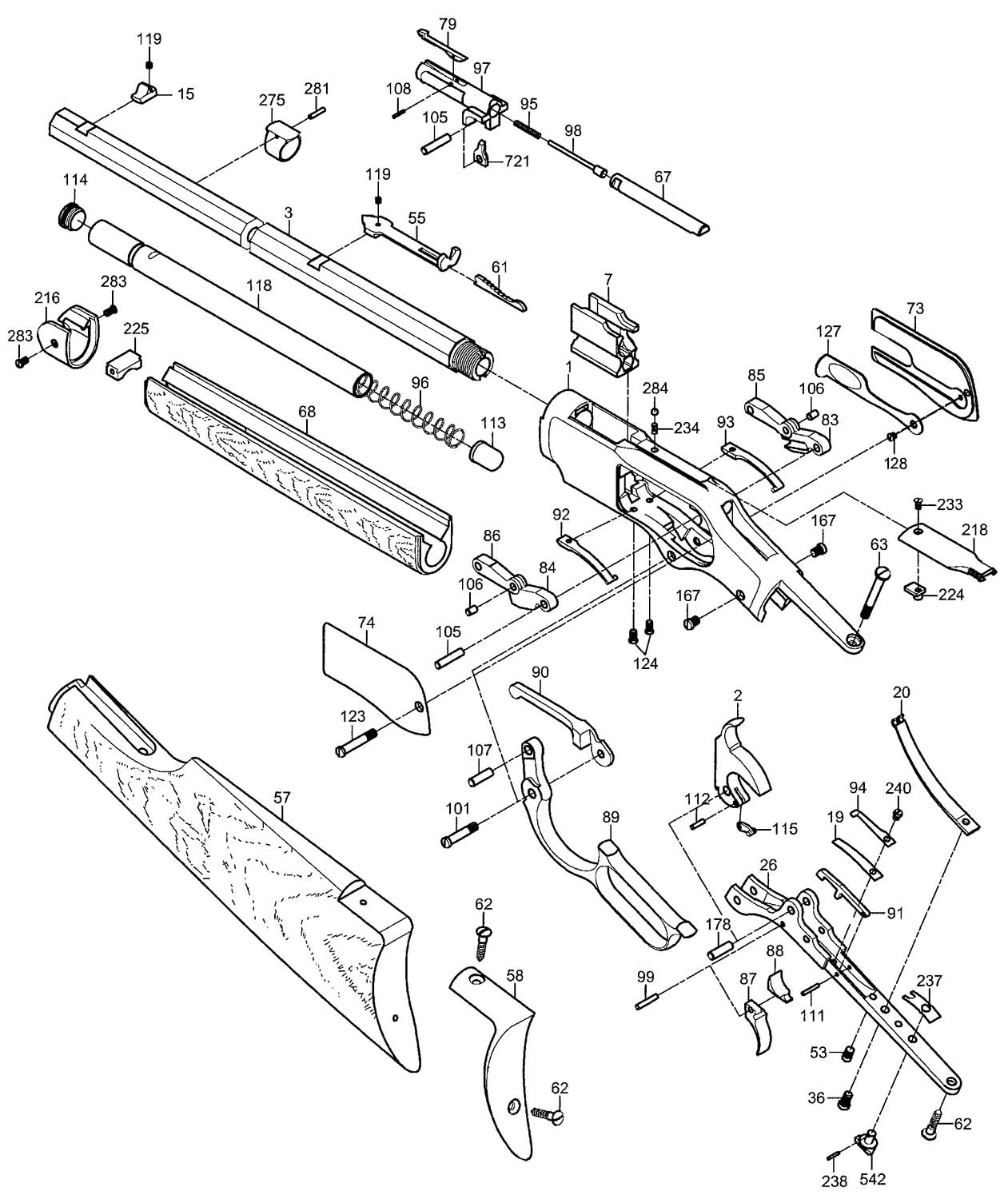 Winchester Model 37 Schematic